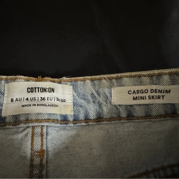 Cotton On Light Blue Denim Mini Skirt - Picture 7 of 7